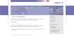 Desktop Screenshot of adapro.de